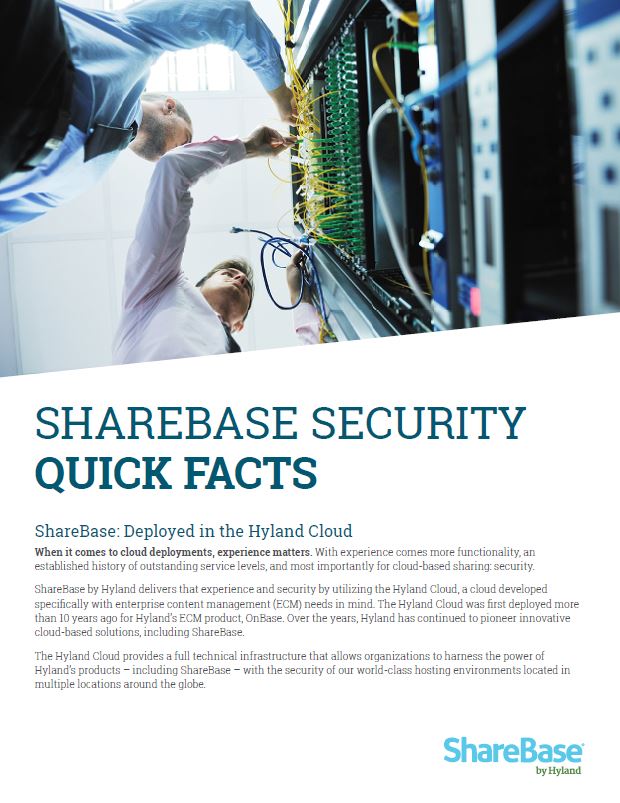 Security ShareBase Security Quick Facts Kyocera Software Document Management Thumb, Procopy, Inc., Bergen County, New Jersey