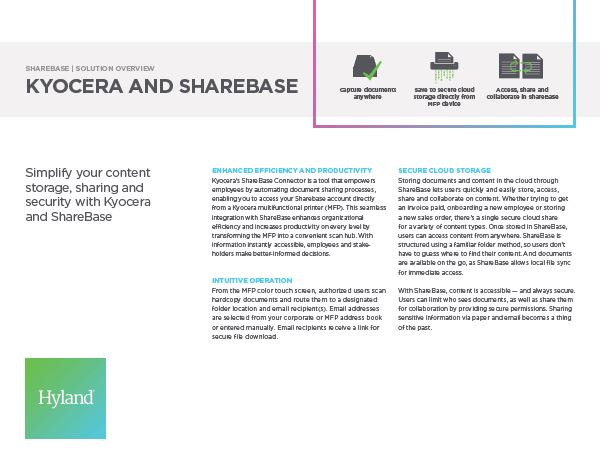 ShareBase Kyocera Solution Overview Software Document Management Thumb, Procopy, Inc., Bergen County, New Jersey