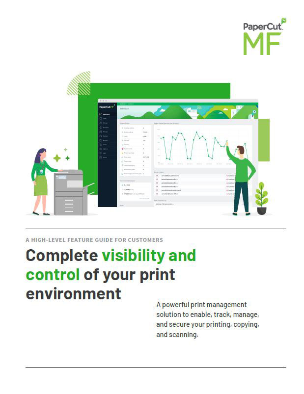 Kyocera Software Cost Control And Security Papercut Mf Brochure Thumb, Procopy, Inc., Bergen County, New Jersey